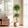 thumbnail image 2 of 5ft Ficus Artificial Trees, Lifelike Faux Tree, Green Lush Fake Ficus Tree Artificial Plants for Office Home Living Room Indoor Outdoor Modern Decor, Perfect Housewarming Gift, 2 of 8