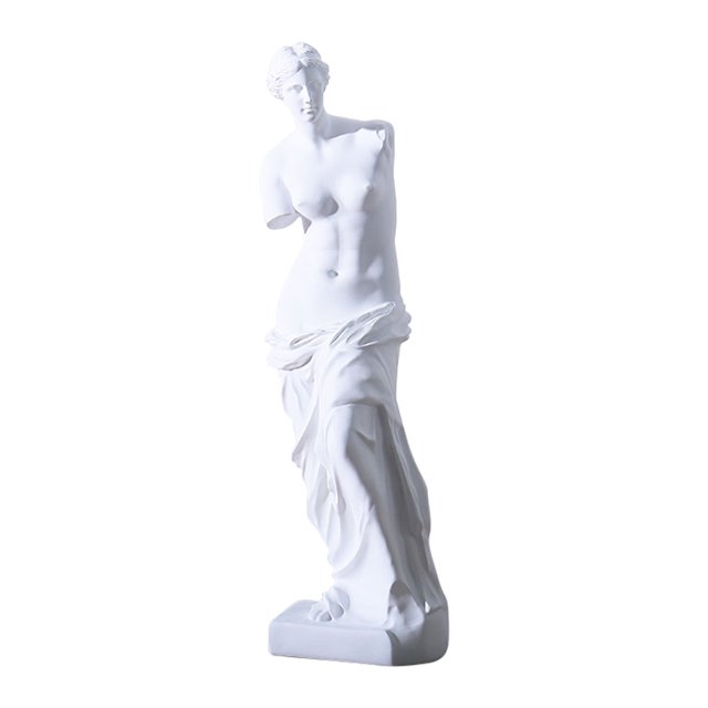 Adornos Escultura Kuymtek Resina Broken Arm Milo Blanco