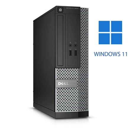 Dell Desktop 7010 Computer PC Intel Core i3- 2100 3.1 GHz 8GB 2TB HDD DVD Wi-Fi Windows 11 Pro with (Monitor Not Included)