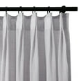 thumbnail image 3 of TWOPAGES Semi Sheer Curtain 42 X 96 Inches Long 1 Panel Light Filtering Pinch Pleat Drape for Living Room, Light Grey, 3 of 6