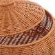 thumbnail image 5 of Cesta tejida con tapa, cesta para el hogar, cesta para guardar comida, pan, frutas y huevos., 5 of 6