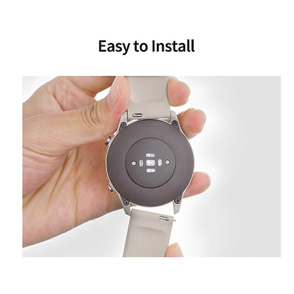 22mm Unisex Silicone Replacement Watch Strap with Quick Release Spring Bars Silver Buckle Compatible with Watch, Black