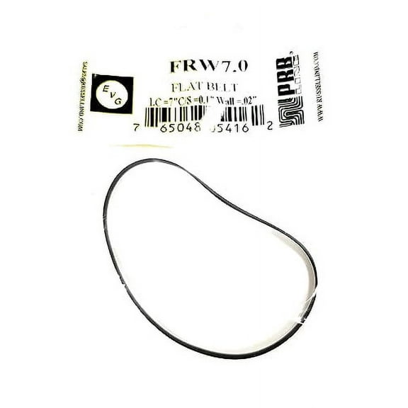 FRW7.0 PRB/EVG Flat Drive Belt (1PC) for Tape Player 7.0" I.C. C/S .10" Wall Thickness .02"