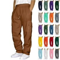 BiZtdJrK Sweatpants for Men Baggy Open Bottom Joggers Pants Solid Casual Straight Leg Stretch Workout Athletic Pants with Pockets Light Blue S Ofertas Flash Del Dia