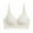 White, variant on Women's Ultra-thin Lace Bra without Steel Ring Breast Upward Opening Feeding Bra On Brown L(L)