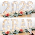 thumbnail image 2 of GRAD 2026 LED Marquee Light Up Letters Sign, Graduation Decorations for Class of 2026 Party, Table or Wall Centerpieces for Preschool High School College Graduation Decor, 2 of 7