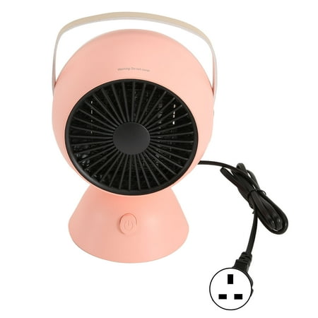

Fast Heating Stable Temp Portable Desktop for Bedroom & Office 100V-240V Pink UK Plug Silent 1300W Mini Fan Heater