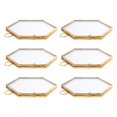 thumbnail image 1 of S Hexagonal Glass Photo Frame Vintage ing Frame for Display, Glass Frame, 1 of 8