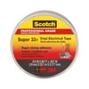 Scotch 6132-BA-100 Super 33+ Electrical Tape, Black Vinyl, .75-In. x 66-Ft. - Quantity 10