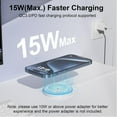 thumbnail image 2 of Charger 2 Pack 15W Magnetic Wireless Fast Charging Pad Compatible with iPhone 17/16/15/14/13/12 Series & AirPods 4/3/2/Pro Dual Ports, 2 of 3