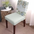 thumbnail image 2 of Dining Chair Covers Set of 6,Rustic Eucalyptus Leaf Pumpkin Universal Stretch Kitchen Seat Covers Parsons Chair Protector Slipcover for Home Restaurant Party Decor,Fall Colorful Plant on Wood, 2 of 6