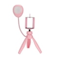 thumbnail image 4 of Lámpara de Luz de relleno de belleza NikouMX Con trípode y Soporte para teléfono móvil color rosa, 4 of 8