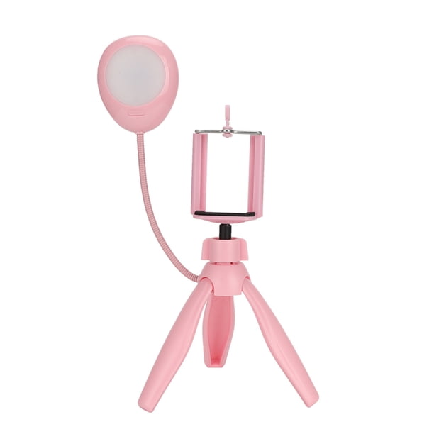 Luz de relleno para trípode, luz de relleno en vivo plegable para teléfono móvil, soporte para teléfono, luz de relleno para teléfono, elegante y moderna