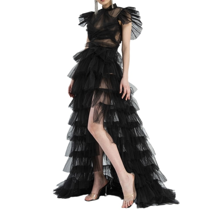 Women Tulle Skirt Floor Length High Waist Sheer Tulle Long Skirt Irregular Hem Lace-Up Puffy Skirt Party Prom - Walmart.com Women Tulle Skirt Floor Length High Waist Sheer Tulle Long Skirt Irregular Hem Lace-Up Puffy Skirt Party Prom - Walmart.com