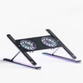 thumbnail image 1 of Laptop Cooling Pad Laptop Cooler Laptop External Fan Laptop Cooling Stand with Fan Computer Cooling Fan for Gaming Laptop MacBook Air Pro 9-17”Notebook Aluminum, 1 of 5