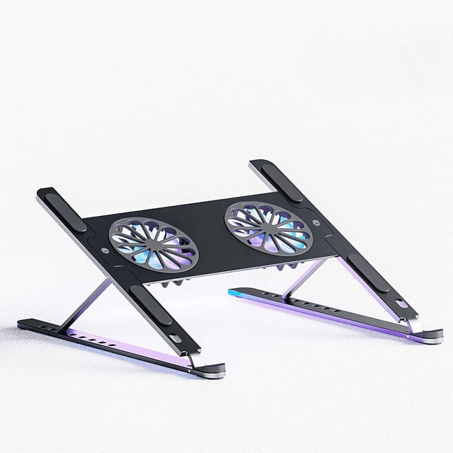 Laptop Cooling Pad Laptop Cooler Laptop External Fan Laptop Cooling Stand with Fan Computer Cooling Fan for Gaming Laptop MacBook Air Pro 9-17”Notebook Aluminum