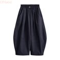 thumbnail image 2 of LYHaoo Girls Boys Casual Summer Pants Lightweight Long Trousers Soft Breathable Kids Elastic Waist Daily Wear Wide Leg Pants for Girls(Blue), 2 of 7