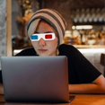 thumbnail image 4 of 60pcs Movies Glasses 3D Paper Glasses Anaglyph 3D Glasses Universal 3D Glasses, 4 of 4