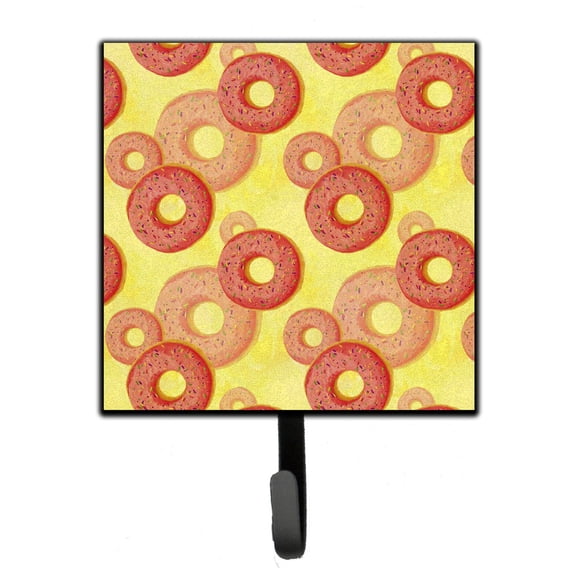 Carolines Treasures BB7561SH4 Watercolor Just Donuts Leash or Key Holder Single Hook multicolor