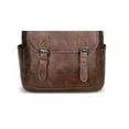 thumbnail image 5 of RKXQT Genuine Leather Backpacks Mens Laptop Bags Briefcases Bookbags Computers Bags Travel Bags Casual Daypack 16.9Inch(Brown-2), 5 of 5