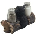 thumbnail image 3 of Black Bear with Squirrel Glass Salt and Pepper Shaker Set with Decorative Holder Figurine As Cabin & Lodge Kitchen Decor by Home 'n Gifts, 3 of 4