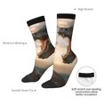 thumbnail image 4 of Fuzoiu Friendship Dragon Print Athletic Crew Socks for Men & Women,Casual Crew Socks,Above Ankle Crew Socks for Business, Casual, 4 of 6