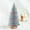 Silver, variant on Dvkptbk Miniature Sisal Frosted Christmas Tree, Mini Bottle Brush Trees, Plastic Tabletop Christmas Tree Ornaments, Miniature Pine Tree for Christmas Decorations Home Table Top Party (Brown)