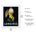 thumbnail image 2 of Longines - The Best of Swiss Precision Watches - Vintage Advertising Poster by Leonetto Cappiello c.1922 - Fine Art Rolled Canvas Print 20in x 26in, 2 of 4