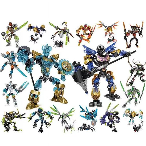 2023 Bionicle Lewa Jungle Keeper Grove Umarak The Destroyer Soldier Robot Figures Building Blocks Model Bricks Toys Xmas Gift