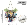 thumbnail image 3 of Elephant Colorful Welcome Sign for Front Door Wreath Door Sign for Farmhouse Porch Decoration Indoor Outdoor, 3 of 7