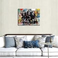 thumbnail image 3 of HFDF Graffiti Painting Modern Wall Art, , DJ Monkey Chimp Poster, Street Art Canvas for Living Room Decor 10x8inch Framed, 3 of 7
