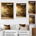 thumbnail image 4 of Designart "Shadowy Palms In The Golden Grove" Palms & Palm Trees Floater Framed Wall Art Prints, 4 of 5