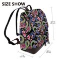 thumbnail image 2 of Disketp Snake And Flower Mochila de Cuero para Mujer, Bolso de Espalda Antirrobo con Estilo para Viaje, Trabajo y Uso Diario, 2 of 4