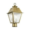 thumbnail image 4 of Livex Lighting Mansfield 2 Light Outdoor Post Lantern, 4 of 7