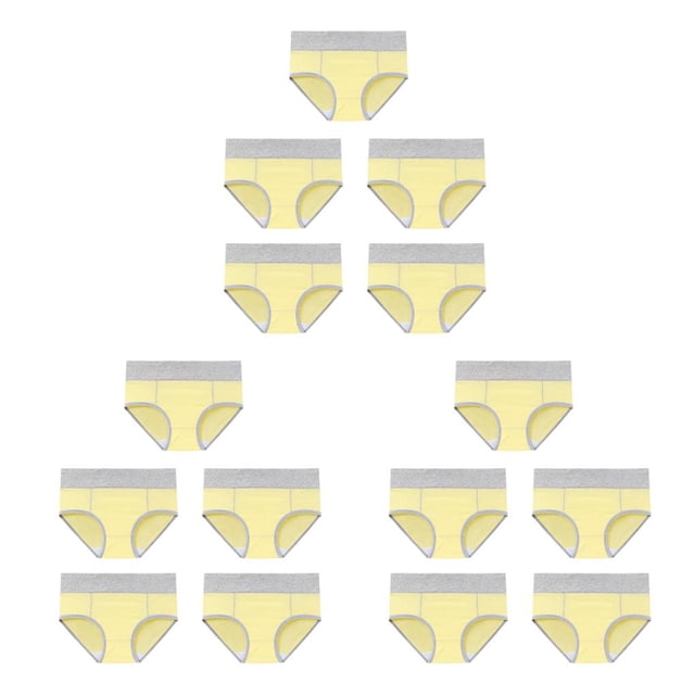 Guardurnaity 5 piezas de ropa interior de mujer de cintura alta sin costuras Bragas de algodón Braguitas de cintura elástica para deportes de Type1 NO1