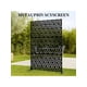 thumbnail image 2 of 72-pulgada h x 47-pulgada w metal outdoor privacy screen: freestanding decorative fence para patio, lawn, garden, deck, balcony, y home outdoor divider con stand, 2 of 8