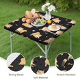 thumbnail image 4 of Shiba Inu Square Fitted Tablecloth with Elastic Edge,Square Table Cover,Washable Elastic Table Cover for Home Kitchen Party Decor 34"x34", 4 of 6