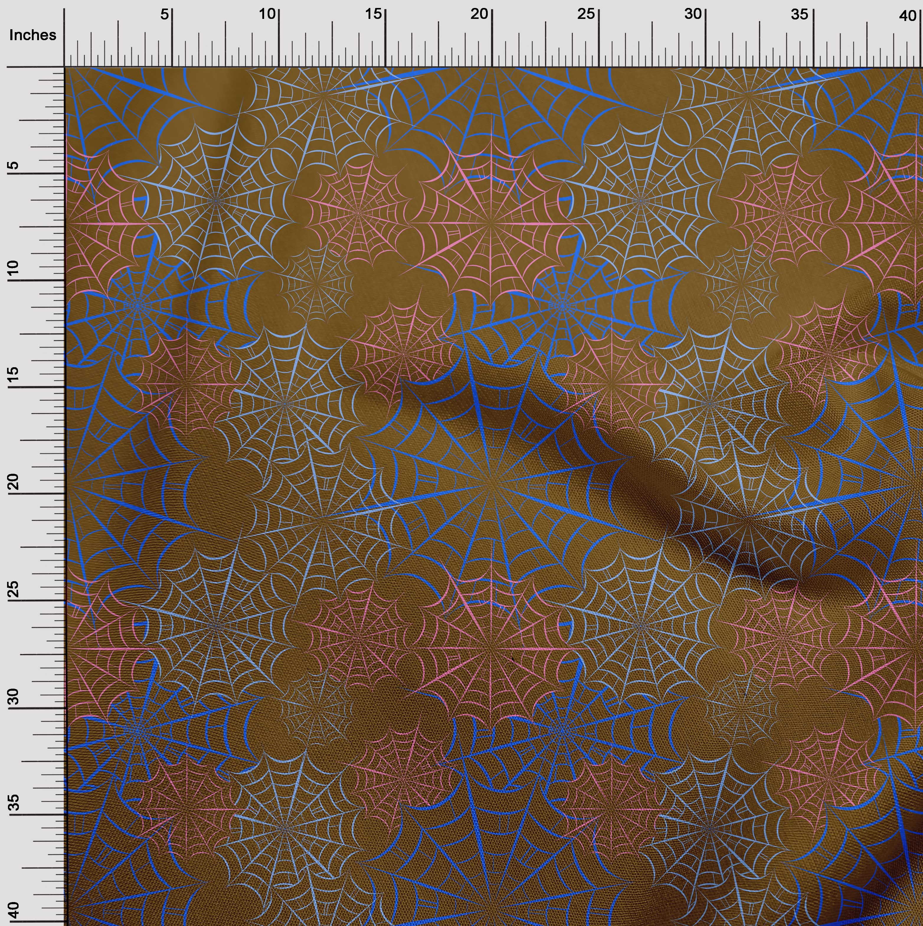 oneOone Viscose Jersey Brown Fabric Halloween Sewing Material Print Fabric By The Yard 60 Inch Wide