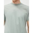 thumbnail image 3 of Basic T-Shirt Crew Neck Slim Fit Short Sleeve Cotton, 3 of 6