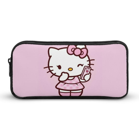 Custom Hello Kitty Stationery bag pencil case cosmetic bag storage bag multi-function large capacity fashionable durable gift unisex birthday gift holiday gift
