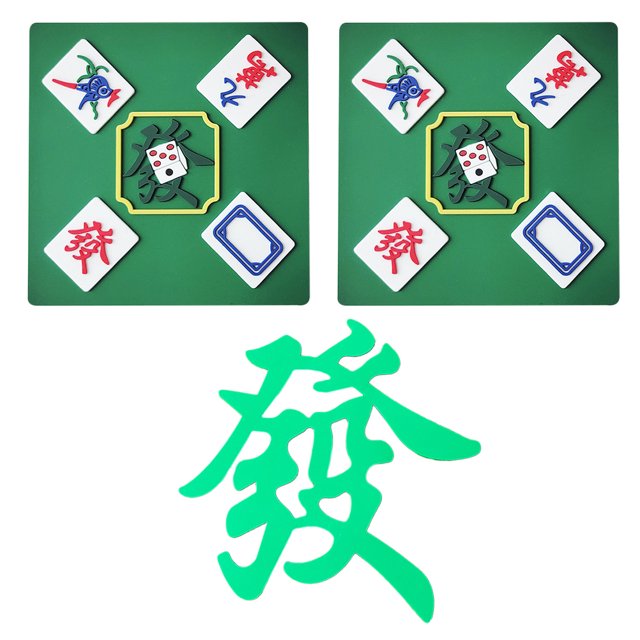 3 Pcs Mahjong Cake Ornaments Birthday Cake Adorn Party Baking Cake Mahjong Decor