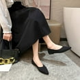 thumbnail image 2 of Sngxgn Women's Ballet Flats Comfortble Flat Shoes for Office Work Casual Dress Shoes(Black,41), 2 of 6
