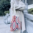 thumbnail image 4 of Fashion Knitting Shoulder Tote Bag Women Boho Crochet Shopping Handbag Purse, 4 of 7