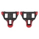 thumbnail image 2 of TB-011 Calas universales para bicicleta de carretera Juego de calas para pedales de ciclismo autoblocantes flotantes de 6 gradosNegro Rojo, 2 of 10