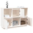 thumbnail image 3 of vidaXL Sideboard White 110.5x35x80 cm Solid Wood Pine, 3 of 5