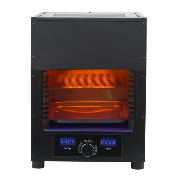 Flame King Scorch Smokeless Infrared Electric Broiler, Indoor Use, Fits Kitchen Counter, Outdoor Electric Grill