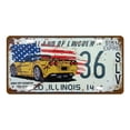 thumbnail image 1 of Pintura Hojalata Rectangular Placa Matrícula Americana 30x15cm Serie Still Life, 1 of 9
