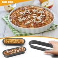thumbnail image 5 of 12 Pieces Oval Tart Rings Heat-Resistant Perforated Cake Mousse Ring Non Stick Bakeware Tart Mini Cake Mold Cake Rings, 5 of 5