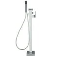 thumbnail image 4 of Dima 1-Handle Freestanding Waterfall Tub Faucet with Handshower in Chrome, 4 of 6