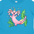 thumbnail image 4 of Inktastic Axolotl Unicorn with Rainbow Tail, Bubbles and Seaweed. Boys or Girls Toddler T-Shirt, 4 of 5